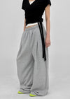 Turnitz Pintuck Wide String Pants