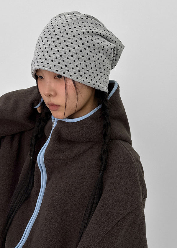 Collaring Dot Beanie