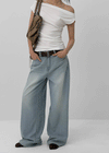 Lehevin Summer Wide Denim Pants