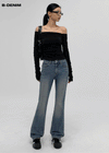 [B-DENIM] BOTAS VINTAGE SLIM DE PANTALÓN ACAMPANADO 020