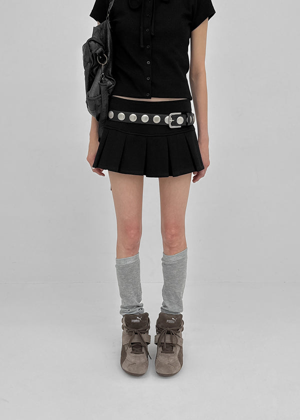 Lunat Pleated Mini Skirt Pants