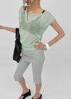 [MADE] Pruisi Summer Boat Neck Knit Top