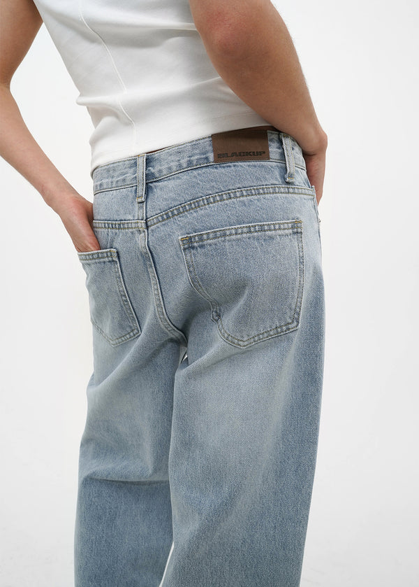 [B-DENIM] LOW VINTAGE STRAIGHT JEANS 052