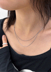 Tiklam Layered Silver Necklace