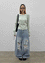 Kran Damage Balloon Wide Denim Pants