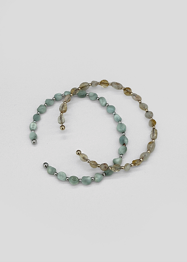 Melai Gemstone Open Bracelet