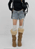 Clue distressed denim shorts