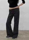 Fanis Low-waist Wool Bootcut Slacks