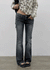 Baddie Low Washed Bootcut Denim Pants