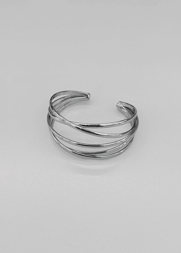 Loraf Silver Open Bracelet