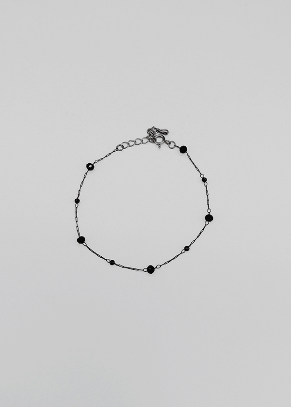 Langquo Black Bead Bracelet