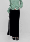 Atro banding maxi long skirt