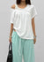 Kyouul Shirred Strap One-Shoulder Short Sleeve Tee