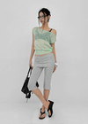 Caliot Folding Elastic Capri Pants