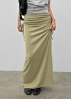 Arbel Shirred Long Skirt