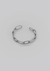 Two-row chain open bracelet