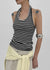 Tessian striped knit halter top