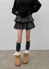 Noard tiered mini skirt pants