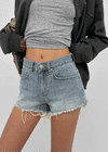 Onitz Damaged Denim Shorts