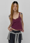Tlon lace sleeveless top