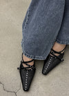 Felber studded stiletto mule heels