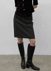 Kansha Low-waist Pocket Midi Skirt