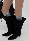 Clink slouchy stiletto long boots