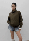 Macabre high-neck cotton jumper