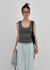 Luisha color-block layered sleeveless top