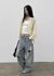 Colbang Striped Back Button Loose Fit Shirt