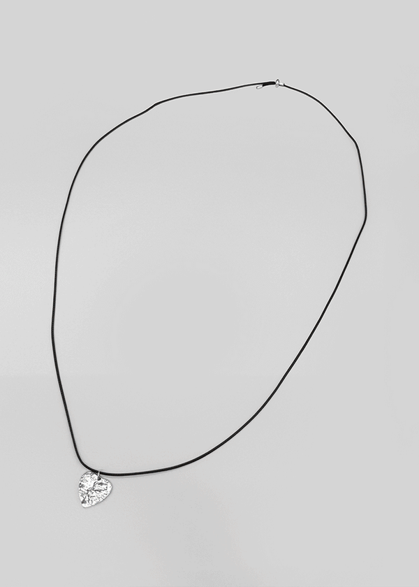 Pilshong Heart Drop String Necklace