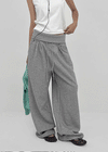 Voke Folding Wide Elastic Pants