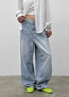 Rotit Summer Wide Denim Pants