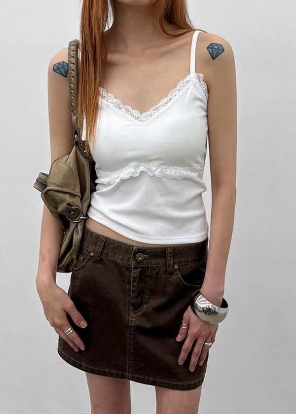 Taya Lace Strap Sleeveless (built-in Cup)