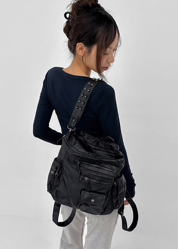 Tabit Stud Two-Way Shoulder Bag