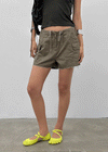 Ssenhol Washed Cut Cargo Shorts
