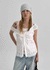 Thumb Two-way Frill Sleeveless Blouse