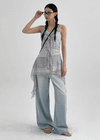 Verokel Check Sleeveless Mini Dress