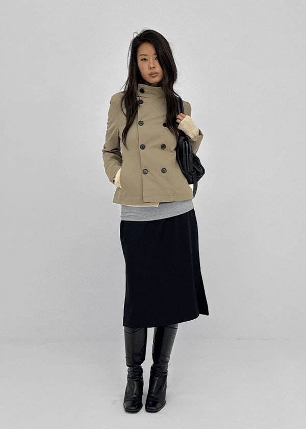 Torbet slit midi skirt