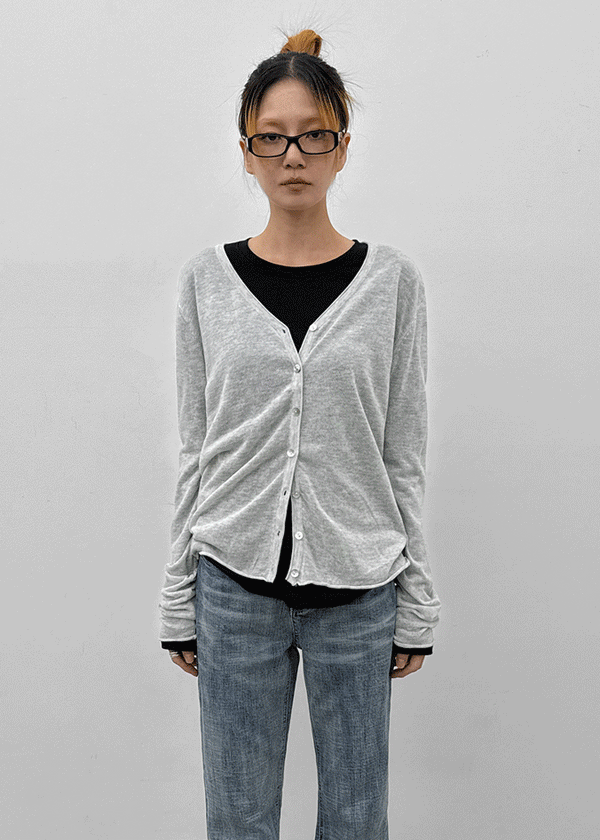 Glamt V-neck knit cardigan