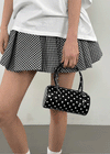 Kingking Dot Enamel Handle Bag