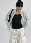 Racount Sheer Summer Oversized Shirt