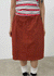 Bronx Corduroy Midi Skirt