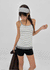 Luna Stripe Lace Sleeveless