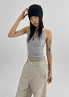 Ramoca Ribbed Sleeveless Top