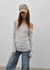Rochem Deep V-Neck Hooded Long Sleeve Tee