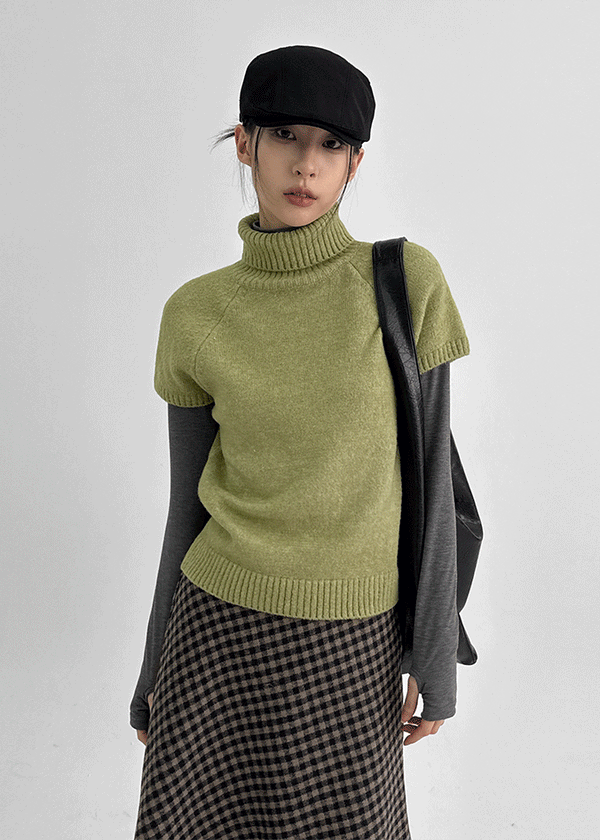 Nervik Turtleneckr Short Sleeve Knit