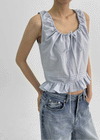 Tuko Frill U-Neck Blouse