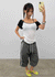 Thomaston Raglan Off-Shoulder Short Sleeve Tee