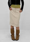 Paz Roll-up Midi Skirt